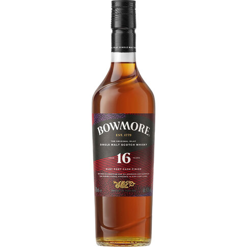 WHISKY BOWMORE 16YO RUBY PORT CASK 6X0,7L 43&deg;